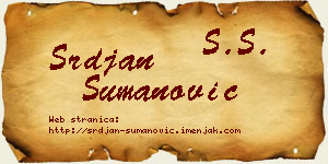 Srđan Šumanović vizit kartica
